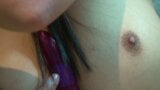Black haired Thai tranny plays only on the couch snapshot 8