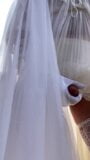 Wedding Bride cumshot lingerie snapshot 13