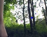 A slim and wild German babe gets two hard cocks in the middle of the woods snapshot 13