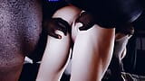 Zdradzająca żona z dwoma czarnymi kutasami - Hentai 3d Bez cenzury V358 snapshot 9