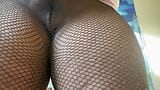 Pussy and ass shaking in fishnets snapshot 3