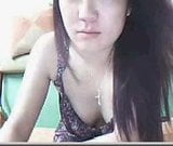 La ragazza cinese asiatica mostra le tette in webcam snapshot 11