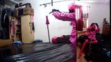 Sissy Maid self bondage impaled snapshot 2