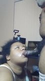 Sucking bitch sucking a BBC snapshot 4