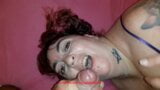 a good doggie then I give him his dose of sperm to swallow snapshot 10