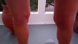 Eos peeing on the terrace snapshot 8