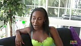 Being horny at home makes this ebony milf ride the gardeners big black cock snapshot 4
