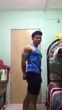 sporty asian boy shows all on cam (1'40'') snapshot 2