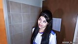 A Young Spanish Real Madrid Fan Gets Banged in the Toilets and in a Corridor by 2 Strangers! snapshot 10