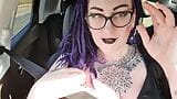 Flashing on the road with big tits snapshot 1