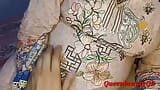 Indian sex xxx video of beautiful house wife wearing hot desi nighty night dress, video by QueenbeautyQB snapshot 1