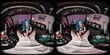 Vr Conk 英雄联盟jinx和史蒂维月亮在虚拟现实色情中玩性感的青少年角色扮演模仿 snapshot 8