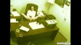 Secretaria masturbándose el coño en la oficina snapshot 10