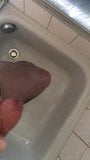 Black pantyhose in the shower snapshot 5