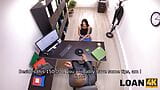 LOAN4K. Porn actress is humped by the pushy creditor in his office snapshot 5