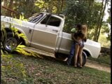 Backwoods blonde with nice tits gets fucked on the side of the road snapshot 2