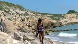 Petite ebony girl gets sex on beach snapshot 1