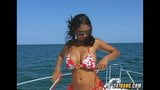 Big Tit Indian Girl on a boat ride snapshot 1