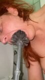 dirty toilet licking, toilet brush, spit from the floor snapshot 10