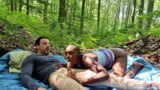 Real Outdoor Amateur Sex between Ebony Zaawaadi and German Guy snapshot 3