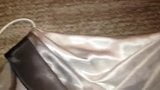 Black, White, & Silver Ombre Satin Prom Dress snapshot 10