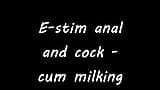 E-stim anal and cock - cum milking snapshot 1