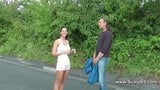 German Teen Pornstar Lea4You fuck with outdoor with older me snapshot 4