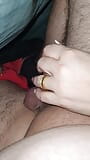 Step mom under blanket pulled down step son pants for a handjob snapshot 8