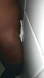 Horny black girl masturbating in toilets as fuck until orgasm snapshot 8