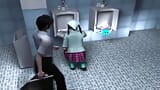 Bigboobs cleaning staff and lucky student - Hentai 3d 42 snapshot 1