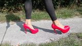 Man walks in his new heels snapshot 4