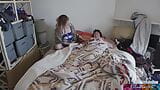 Caring stepmom rides her sick stepson to help him feel better snapshot 2