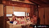 Naughty Lacy Lennon And Lily Larimar Fuck Their Besties In A Cabin In The Woods During Spring Break snapshot 2