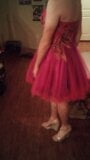 Cute short pink prom dress gets cummed in snapshot 1