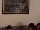 Любительское видео - горячая крошка Dble Vag в ММЖ тройничке с камшотом на лицо snapshot 1