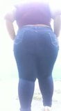 brazil big butt girl bbw in skintight jeans and high heels snapshot 1