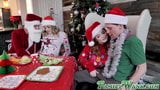 Christmas time for stepfamily ends up in hot wild foursome snapshot 7