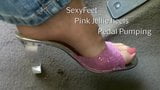 pink jelly heels pedal pumping snapshot 1