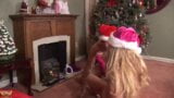 Foxy Angel finds a boyhole to fuck under the christmas tree snapshot 1