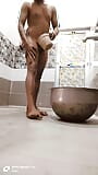 Desi Boy Bathroom Shower Enjoy Masturbation and Ass Fingring snapshot 1