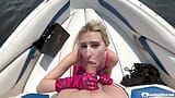 Blonde cutie thanks me for a boat ride snapshot 4