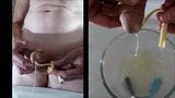 catheter insertion, jerk off and cumming snapshot 14