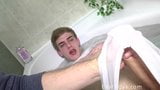 Big Dick Gets Handjob in Bath snapshot 3