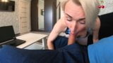 Sexy Blonde Deepthroat Big Cock Teacher and had Anal Sex snapshot 5