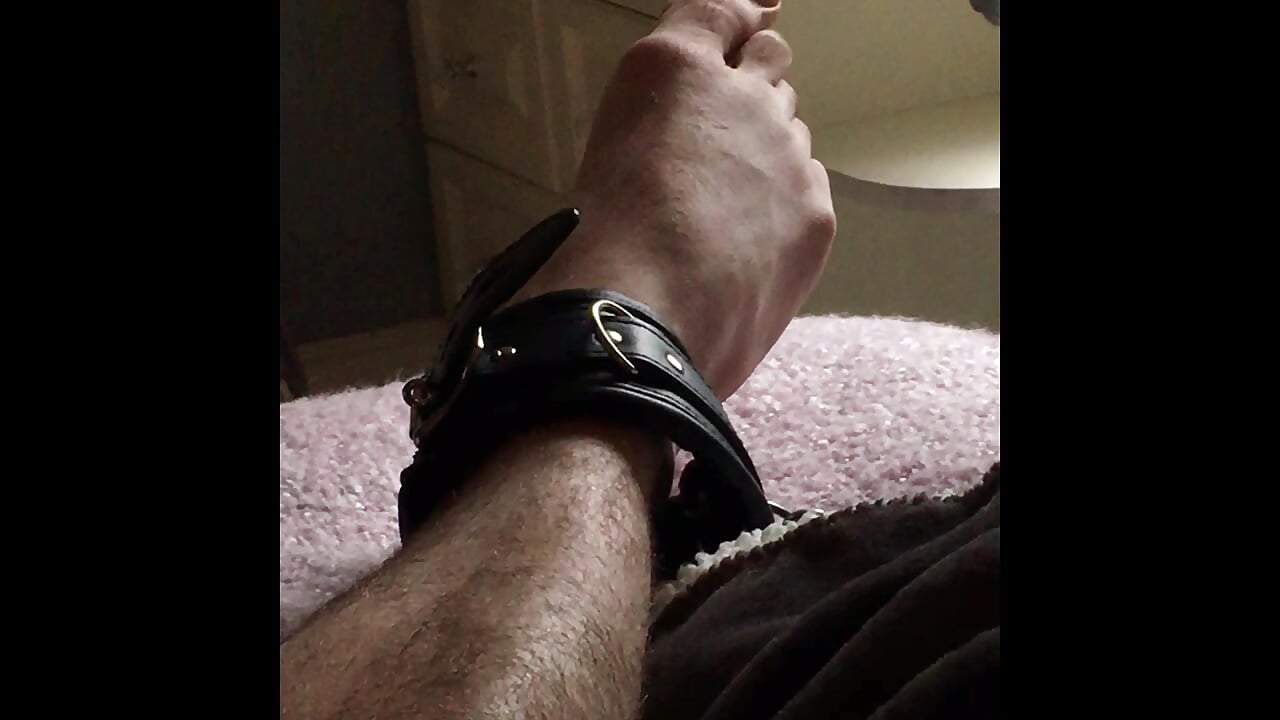 Milked whilst tied in crotchless panties