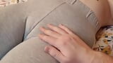 I Spit on My Best Friend's Gorgeous Cameltoe Pussy and Rubbing Slowly Close Up snapshot 1