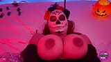 ICH VERZIEHE MICH ALS CATRINA UND HABE AN HALLOWEEN-NACHT WILDEN SEX snapshot 4