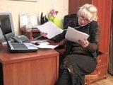 Mature lady boss and young employee snapshot 2