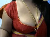 Sexy Telugu aunty boobs on cam with boyfriend snapshot 8