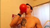 Balloon Fetish - Aaron Blowing Balloons snapshot 3